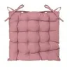 Image de Galette de chaise matelassée - 38 x 38 cm - Rose