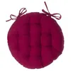 Image de Atmosphera Créateur d'intérieur - Galette de Chaise Ronde "Leana" 38cm Rouge