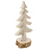 Image de Sapin de Noël Buche - 11,5 x 8,5 x 26 cm - Beige