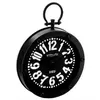 Image de Atmosphera Créateur d'intérieur - Pendule Rétro en Métal Gousset 24cm Noir & Blanc