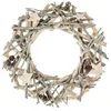 Image de Couronne de Noël Polaire 32cm Gris & Blanc