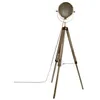 Image de Lampadaire métal et bois Ebor bronze Atmosphera