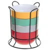 Image de Set de 4 bols sur rack - 50 cl - Faïence et porcelaine