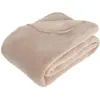 Image de Atmosphera, Couverture, Plaid en microfibre de lin 180x230, beige (230 x 180 cm)
