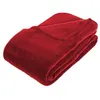 Image de Plaid grand modèle microfibre 180x230 cm rouge Atmosphera