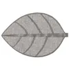 Image de Secret de Gourmet - Set de table Feuille - 50 x 33 cm - Gris - FEUILLE