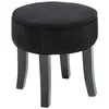 Image de Tabouret en velours Adriel coloris noir Atmosphera