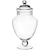 Image de 5Five 5 Bonbonnières « Simply Smart »   30,5 cm   Bocal à bonbons en verre sur pied   2,1 L, Boîte de conservation, Transparent