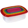 Image de Lot de 6 boîtes carrées - Multicolore