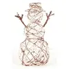 Image de Décoration bonhomme de neige en rotin - H 40 cm