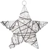 Image de Féérie Lights & Christmas - Etoile de Noël pailletée à suspendre - Diam. 30 cm - Blanc
