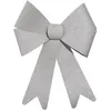 Image de noeud pailleté argent 30 cm