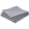 Image de Atmosphera Créateur d'intérieur - Lot de 4 Serviettes de Table "Coton" 40x40cm Gris Clair