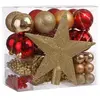 Image de Fééric Lights & Christmas, Décorations de sapin de Noël, Christmas Decoration Set 44 Pieces - Garlands, Baubles, and Tips - Gold (44x)