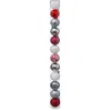 Image de Féérie Lights & Christmas - Kit de Décoration pour sapin de Noël - 12 Boules - Blanc, rouge et argenté - Dahlia