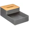 Image de Rangement beauté multifonction - Plateau et boîte - Gris