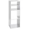 Image de Atmosphera - Etagère rectangulaire 4 cases Mix - H. 100,5 cm - Blanc - Mix