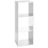 Image de Atmosphera - Etagère rectangulaire à 3 cases Mix - Blanc - L. 34,5 x P. 32 x H. 100,5 cm