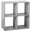Image de Atmosphera - Etagère 4 Cases Mix - P. 32 cm x H. 67,5 cm - Gris - Mix