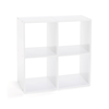 Image de Etagère 4 cases blanche ou bois