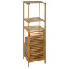 Image de Colonne salle bain Varia naturel panier linge bambou 5five