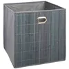 Image de Panier de rangement 31x31 cm - Bambou Gris