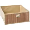 Image de 5Five, Corbeille de rangement, Box Panier d'armoire PANIER REGAL PLAT Panier de rangement en bambou NATURE (31 cm, 3x)