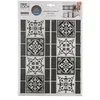 Image de Sticker effet frise sur carrelage - L 38,5 x l 25,5 cm - Noir