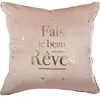 Image de Atmosphera for Kids - Coussin Déco "Rêves" 40x40cm Rose