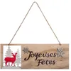 Image de Féérie Lights & Christmas - Décoration de Noël à suspendre en bois Jeanne - Beige - Jeanne La nostalgie revisitée