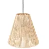 Image de Suspension luminaire cône effet corde Ethnik H. 95 cm Beige