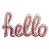 Image de Atmosphera Créateur d'intérieur - Sticker Ballon "Hello" 22x40cm Rose