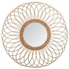 Image de Atmosphera Créateur d'intérieur - Miroir en Rotin "Rosace" 58cm Beige