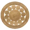 Image de Tapis rond ajouré en jute Atmosphera
