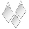 Image de Atmosphera Créateur d'intérieur - Lot de 3 Miroirs à Chaînes "Losange" 38cm Noir