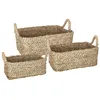 Image de Atmosphera Créateur d'intérieur - Lot de 3 Paniers de Rangement à Anses "Seagrass" 36cm Naturel