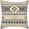 Image de Atmosphera Créateur d'intérieur - Housse de Coussin "Etnik Gold" 40x40cm Gris