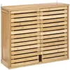Image de 5Five, Armoire de salle de bain, Armoire de toilette suspendue en bambou (58 x 20 x 51 cm)