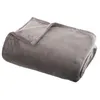 Image de plaid flanel uni - 125 x 150 cm - gris moyen