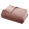 Image de Atmosphera Créateur d'intérieur - Plaid Doux Uni "Flanel" 125x150cm Rose
