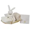 Image de Doudou et Compagnie Lapin Mouchoir Boîte Fleur