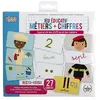 Image de Jeu de 27 Cartes Educatives "Métiers" 10cm Multicolore