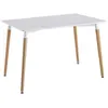 Image de The Home Deco Factory - Table repas rectangulaire scandinave 115 x 75 cm