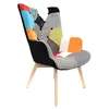 Image de Fauteuil patchwork Helsinki dossier haut