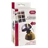 Image de Dômes de présentation - Lot de 4 emporte-pièces demi sphère en inox brossé