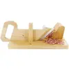 Image de Trancheuse à Charcuterie Manuelle La Sélection Brasserie Bois Et Inox Beige Et Gris Easykado Multicolore
