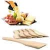 Image de 6 Spatules En Bois Special Raclettes Anti Rayure Cuisine