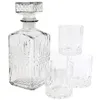 Image de Coffret carafe à whisky en verre avec 4 Verre
