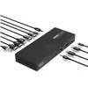 Image de Port Designs Station d'accueil triple (USB-C, 7 ports), Station d’accueil + hub USB, Noir