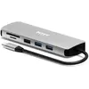 Image de Port Designs Port Dockingstation USB-C 9in1 5Gbps 85W 4K (USB-C, 9 ports), Station d’accueil + hub USB, Argent